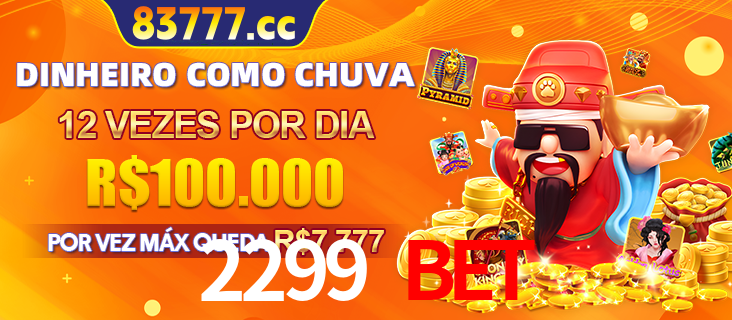 Banner do programa de recompensas Recomende para amigos do 2299 BET, detalhando os bônus por convidar amigos, com prêmios que chegam a R$288.888.